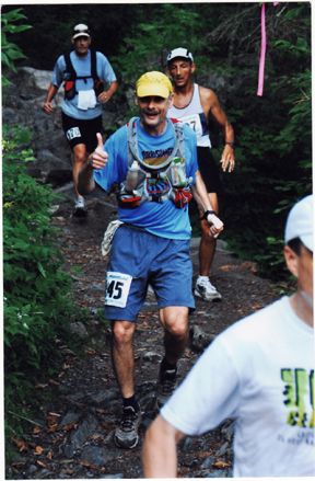 Photo of Gay Henry at the Minnesota Voyageur Trail Run.