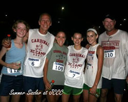 Photo of the Eudora runners at the Summer Sizzler Run.