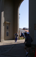 photo of the Haskell Arch where runners ran through to the finish