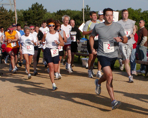 photo of start of Pathways 5K