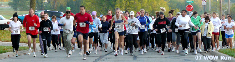 Photo of start of WOW Run.