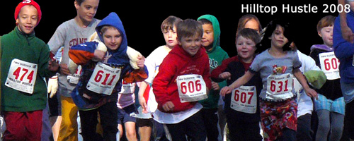 Photo of the 1K Family Run at the Hilltop Hustle.