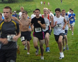 Photo from the under 19 race at the Course of Dreams cross country 5K.