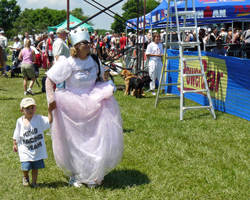 Photo of the Good Witch at the Ironman Kansas.