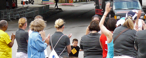 Photo of last finisher at Hospital Hill.