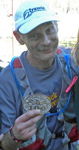 Photo of Gary Henry with his Ozark 100 medal.