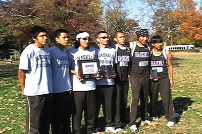 Phoito of 2009 Haskell men's cross country team.