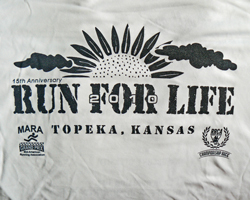 Photo of RUn for Life 10 Mile T-shirt.