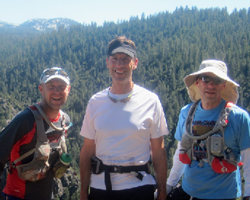 Photo of Greg Burger with Patrick Perry and Brian Pawley.