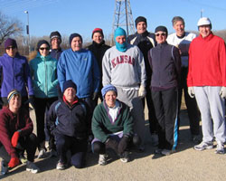 Photo of the Mad Dogs on their 2011 New Year's Day Fun Run.