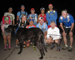 Photo of starts of the Hawk 100 Miler.