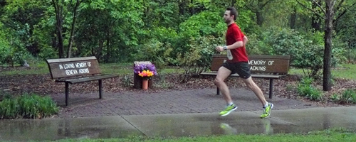 On the Shunga Trail at thej 2012 Race for Life 10 Mile.