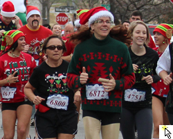 The Ugly Sweater Run in Lawrence, KS.