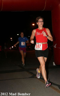 Photo of LaRisa Lochner at the Mad Bomber 5K in Iola, Kansas.