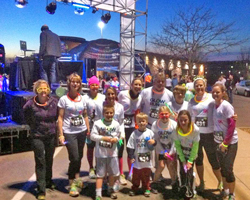 Photo from the Lawrence, Kansas, Glow RUn 5K on November 3rd.