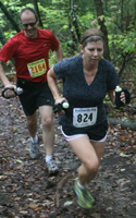 Photo of Brenda Harrington and John Fritchey at the Clinton North Shore Trail Run on September 1, 2012.