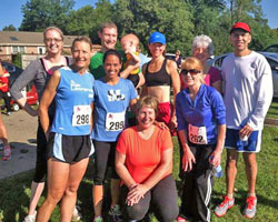 Photo of the LMH Therapy Team at the Baldwin Small Town Big Cause 5K.