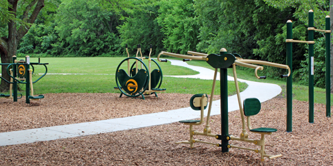 Photo of the Deerfield exercise equipment.