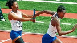 Photo of the KU women's 4x400.