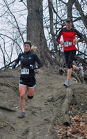 Niki- Hilgenberg and Jennifer Kongs were the 2nd and 1st overall female winners at the Pi Day Run.