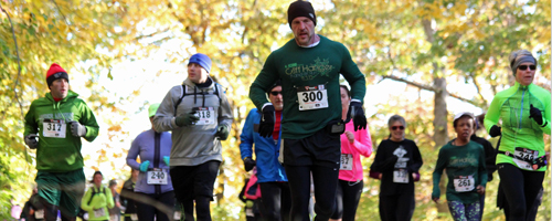 Photo from the Cliff Hanger 8K on Nov 3rd - at about the one half mile mark.