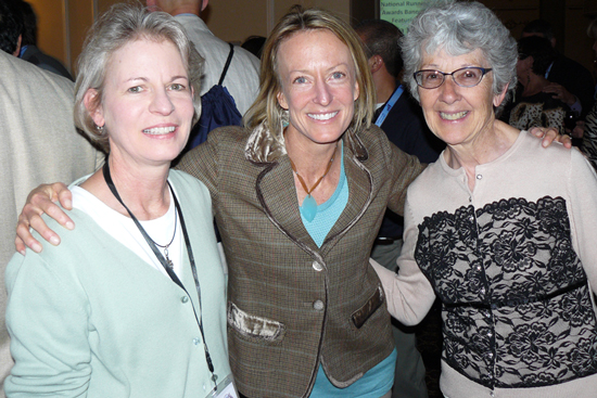 Photo of Leah Kuhlman, Deena Kastor and Dee Boeck at the RRCA NAtional Convention.