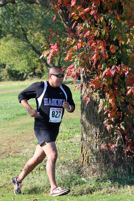 Photo from the Haskell Invitational Cross Country races.