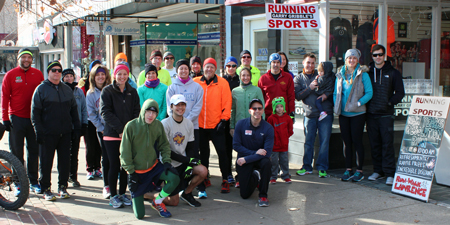 Group photo of the New Year's Day Resolution Run.