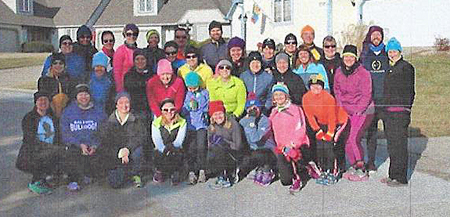 New Year's Day - the Run for the Hill of It group.