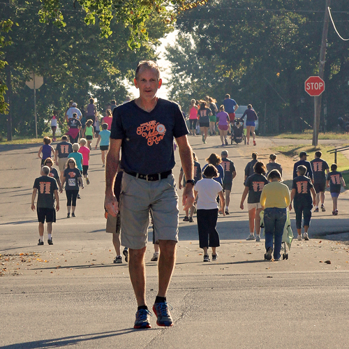 Photo of Jay O'Neill, race director, for the Pura Vida 5K in Winchester, Kansas.