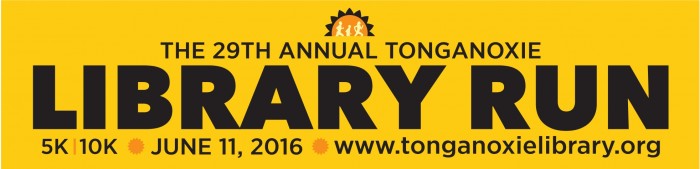 29th Annual Tonganoxie Library Run, 5K and 10K, on June 11, 2016.
