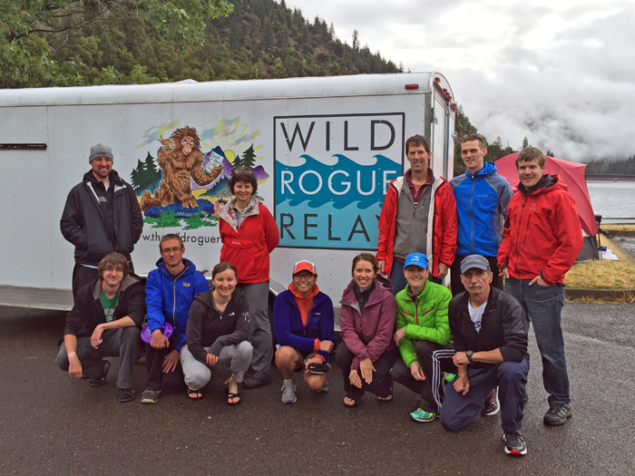 Photo of Brenda Groskinsky and her Wild Rogue Relay team.