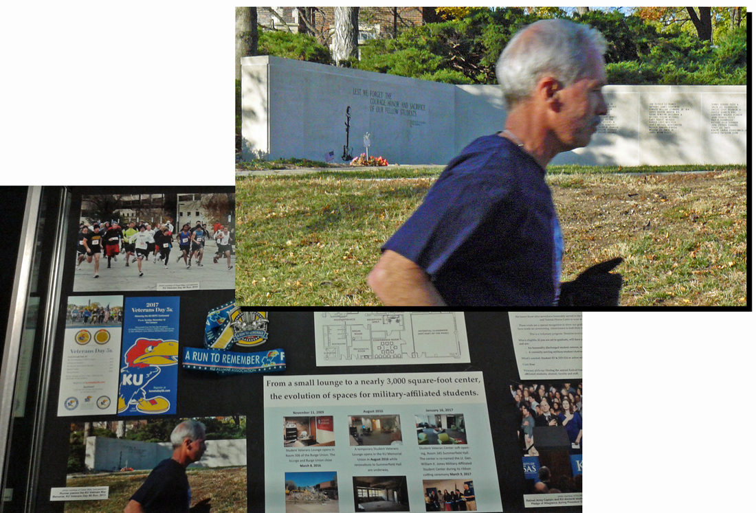 Photos of KU Library display of Resist and respect: Kansans respond to the Vietnam War.