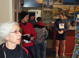 Fran Breslauer at the 2004 Thanksgiving Day Run.