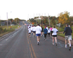 Runners heading south on Kasold