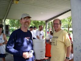 Ed Payne and Larry Miller at 2005 Sandrat Run