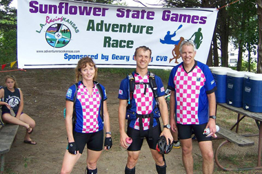 Photo of the OK Adventure Race team at the Sunflower State Games.